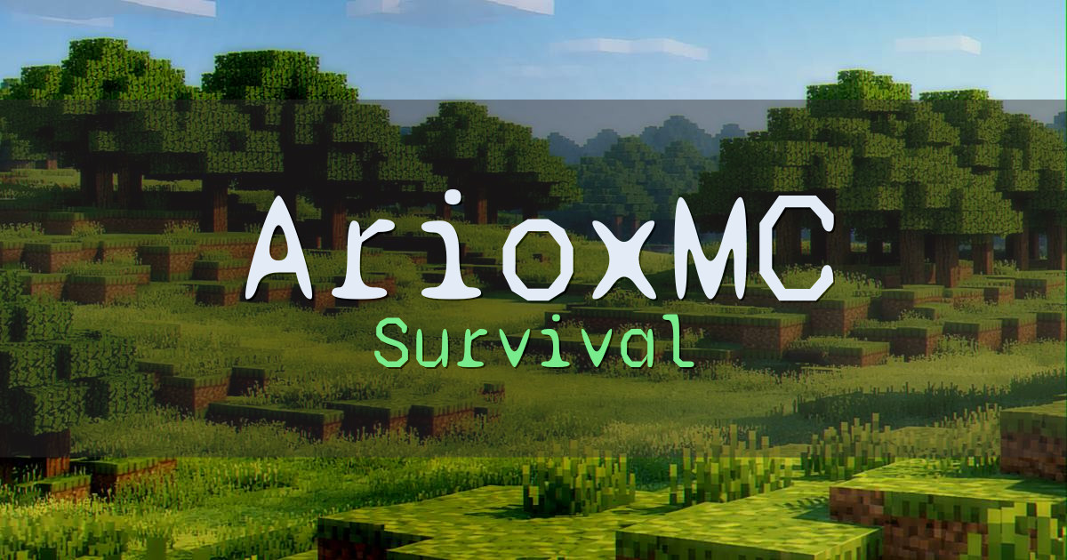 ArioxMC Survival Minecraft server