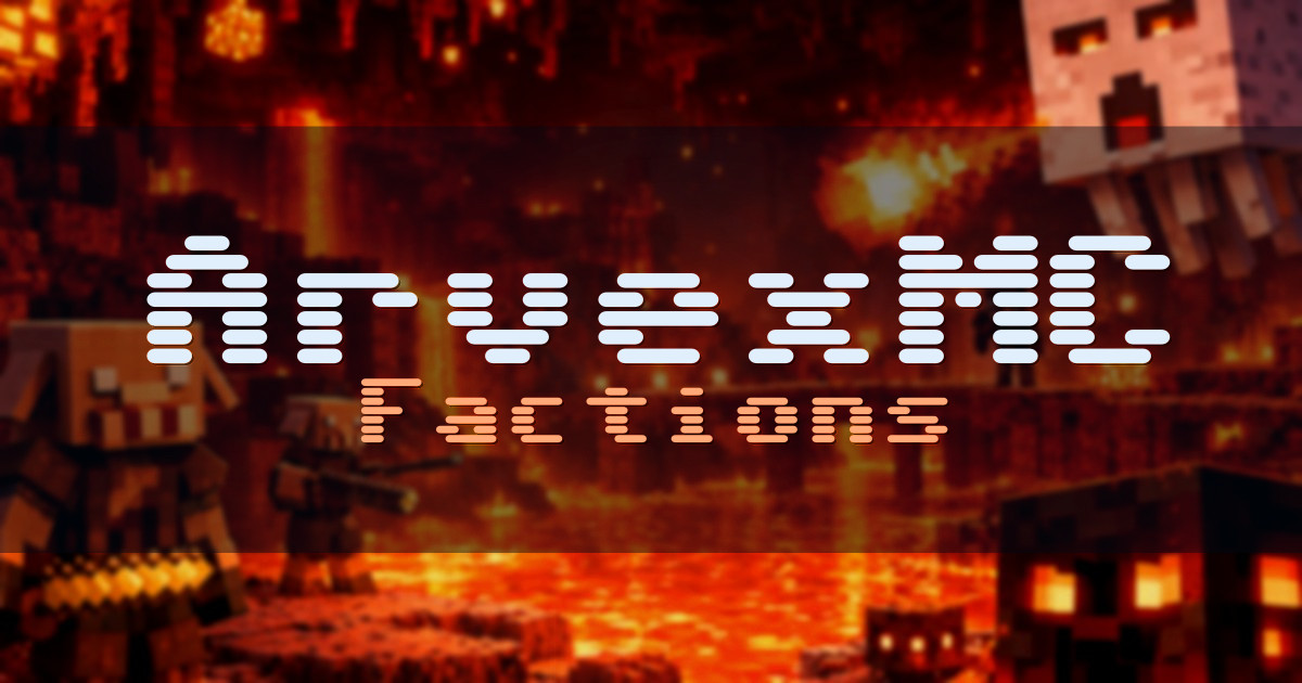 ArvexMC Factions Minecraft server
