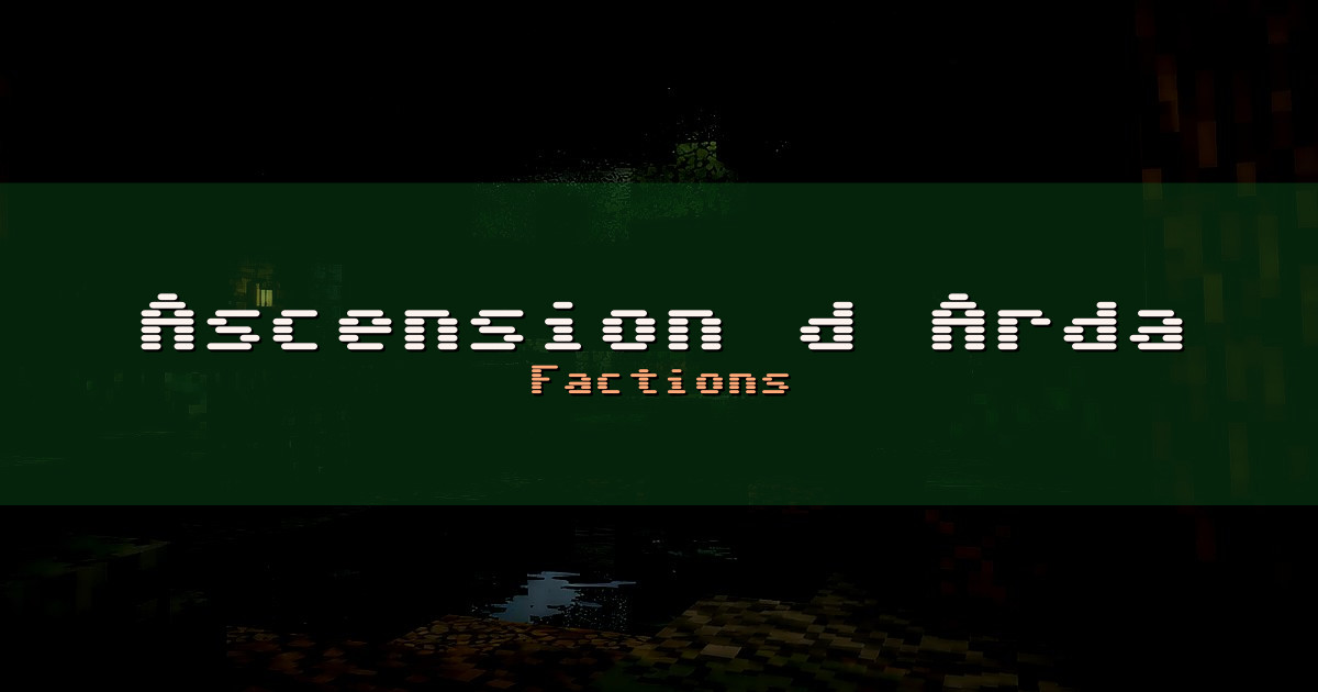 Ascension d Arda Factions Minecraft server