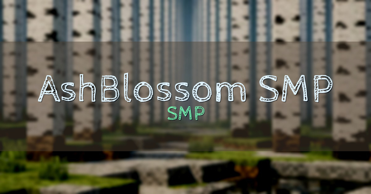 AshBlossom SMP Survival Minecraft server