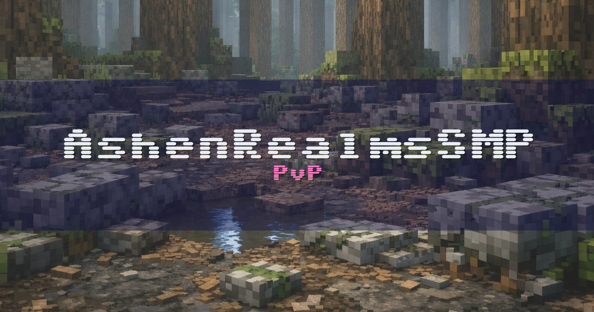 AshenRealmsSMP PvP Minecraft server