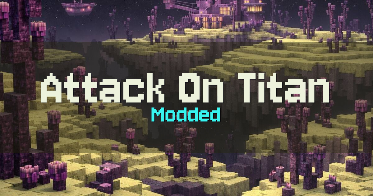 Attack On Titan Modded Minecraft server