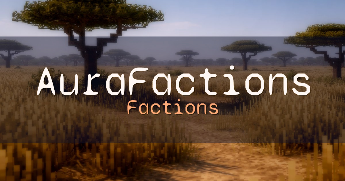 AuraFactions Raiding Minecraft server