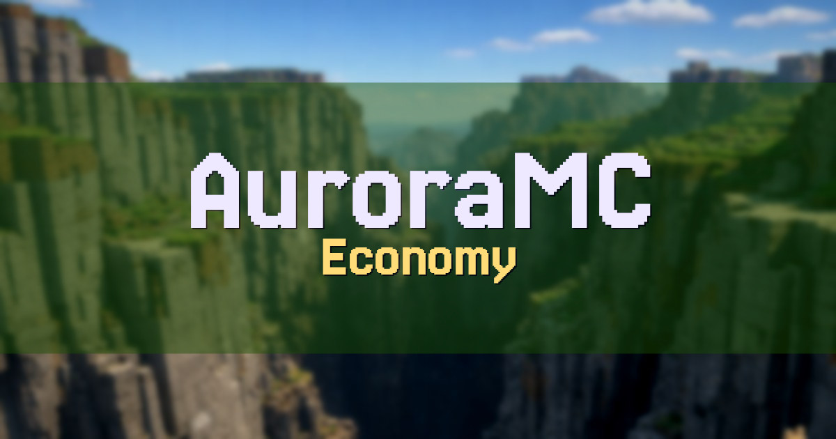 AuroraMC Economy Minecraft server