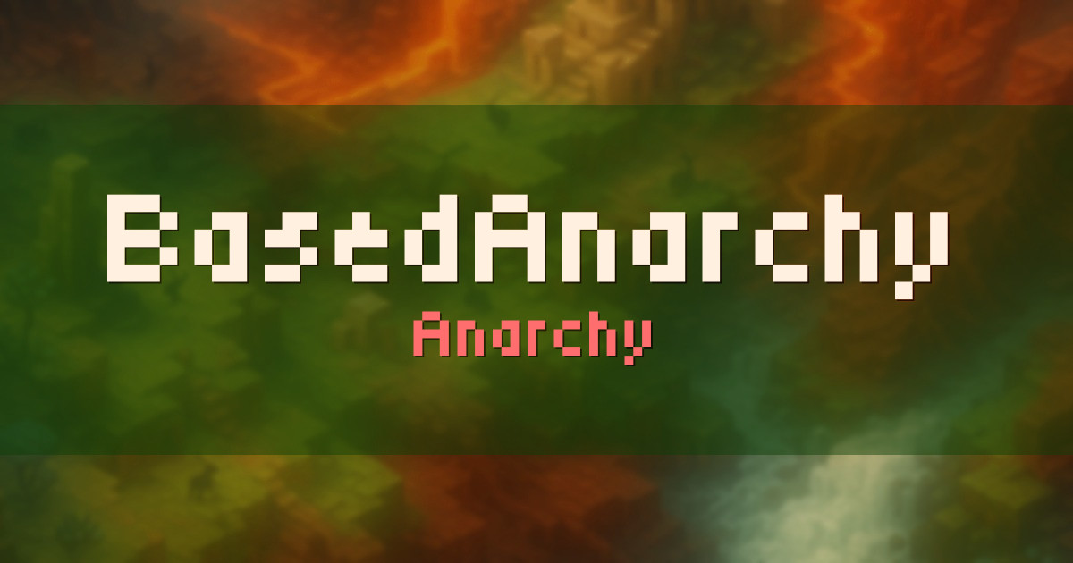 BasedAnarchy Survival Minecraft server