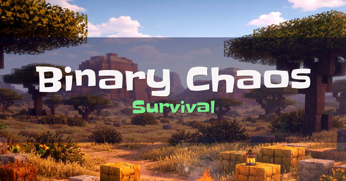 Binary Chaos Survival Minecraft server