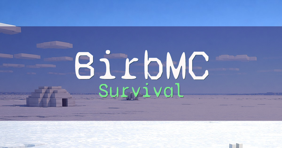 BirbMC Survival Minecraft server