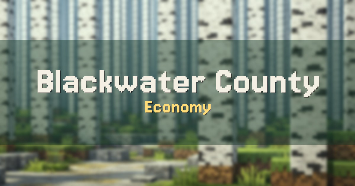 Blackwater County Economy Minecraft server