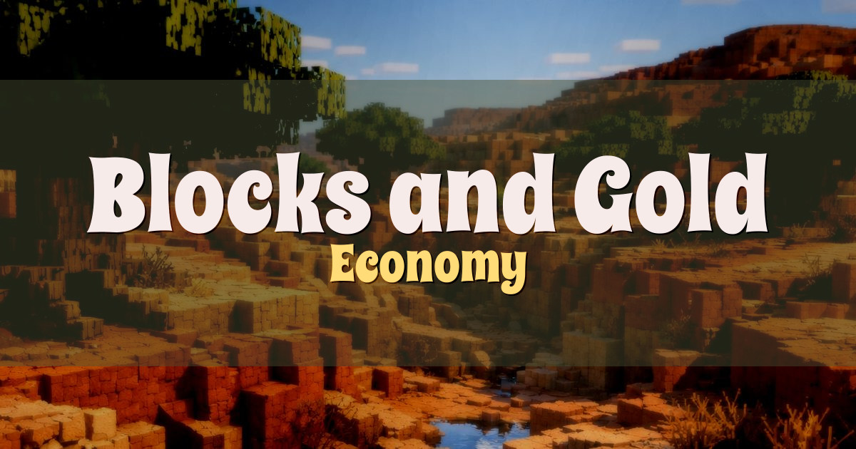 Blocks and Gold Economy Minecraft server