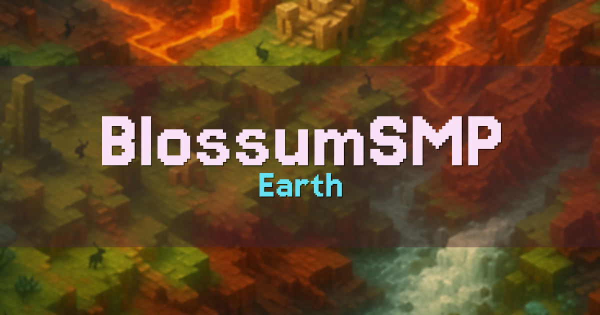 BlossumSMP Earth Minecraft server
