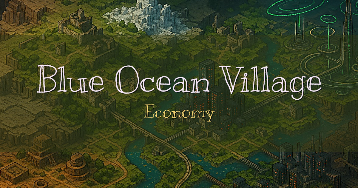 Blue Ocean Village Economy Minecraft server