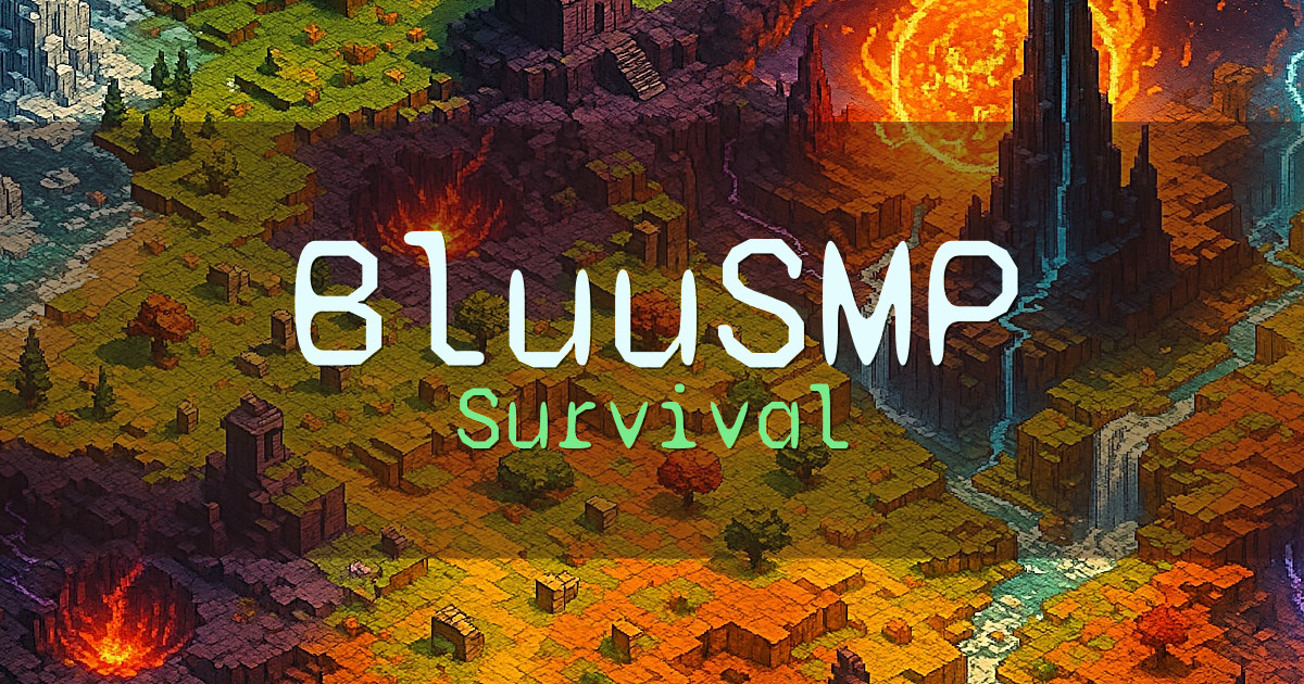 BluuSMP Survival Minecraft server
