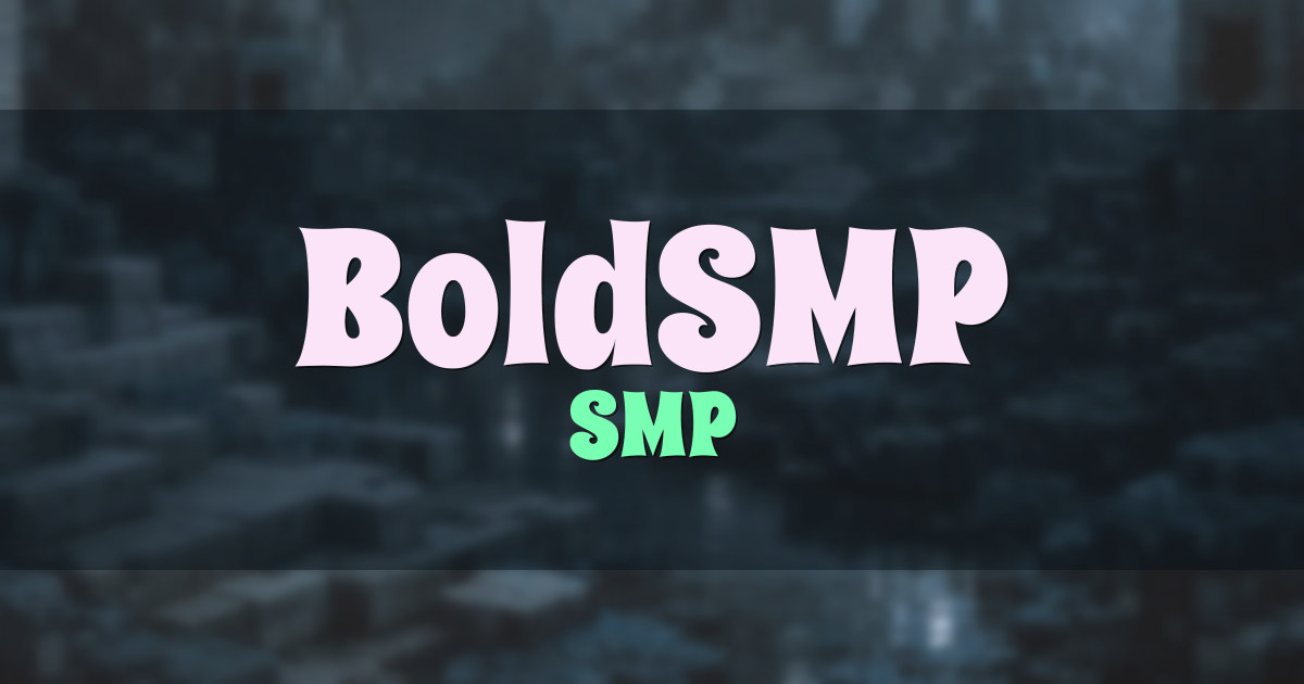 BoldSMP Survival Minecraft server