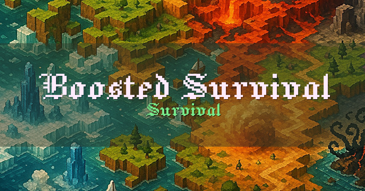 Boosted Survival Vanilla Minecraft server