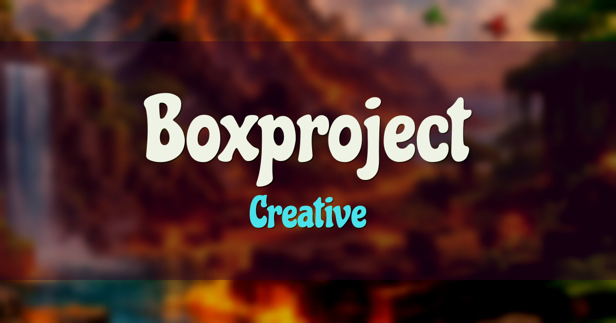 Boxproject Creative Minecraft server