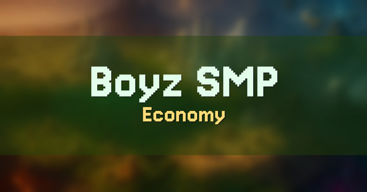 Boyz SMP Economy Minecraft server