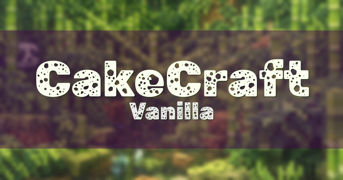 CakeCraft Vanilla Minecraft server
