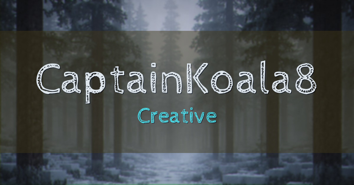 CaptainKoala8 Community Server Creative Minecraft server
