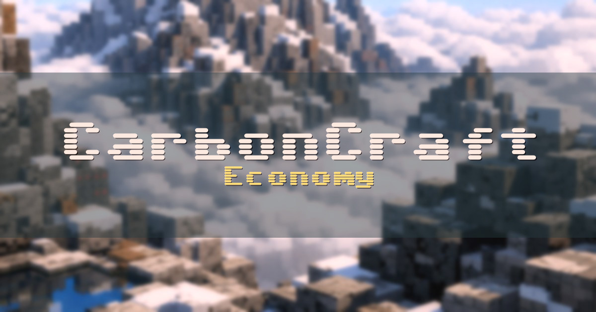 CarbonCraft Economy Minecraft server