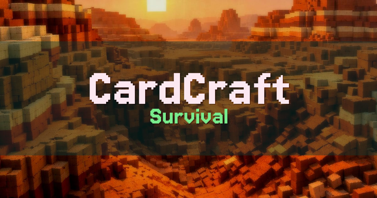 CardCraft Survival Minecraft server
