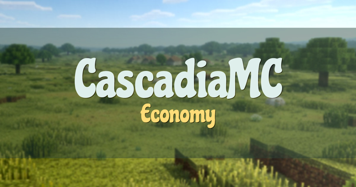 CascadiaMC Economy Minecraft server
