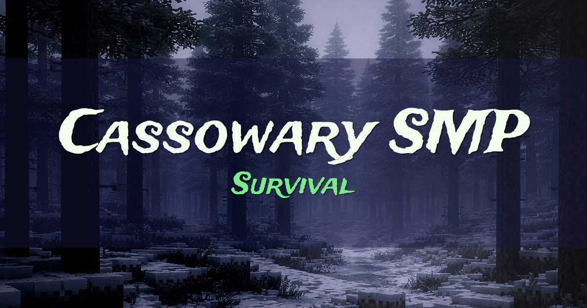 Cassowary SMP Survival Minecraft server