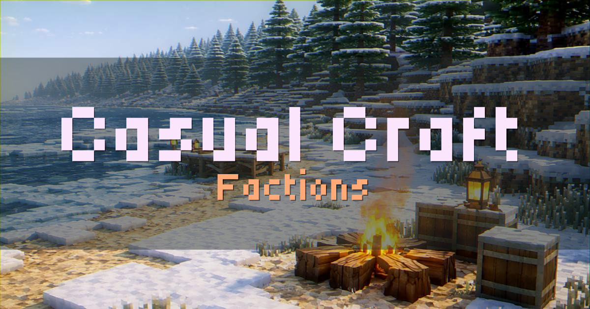 Casual Craft Factions Minecraft server