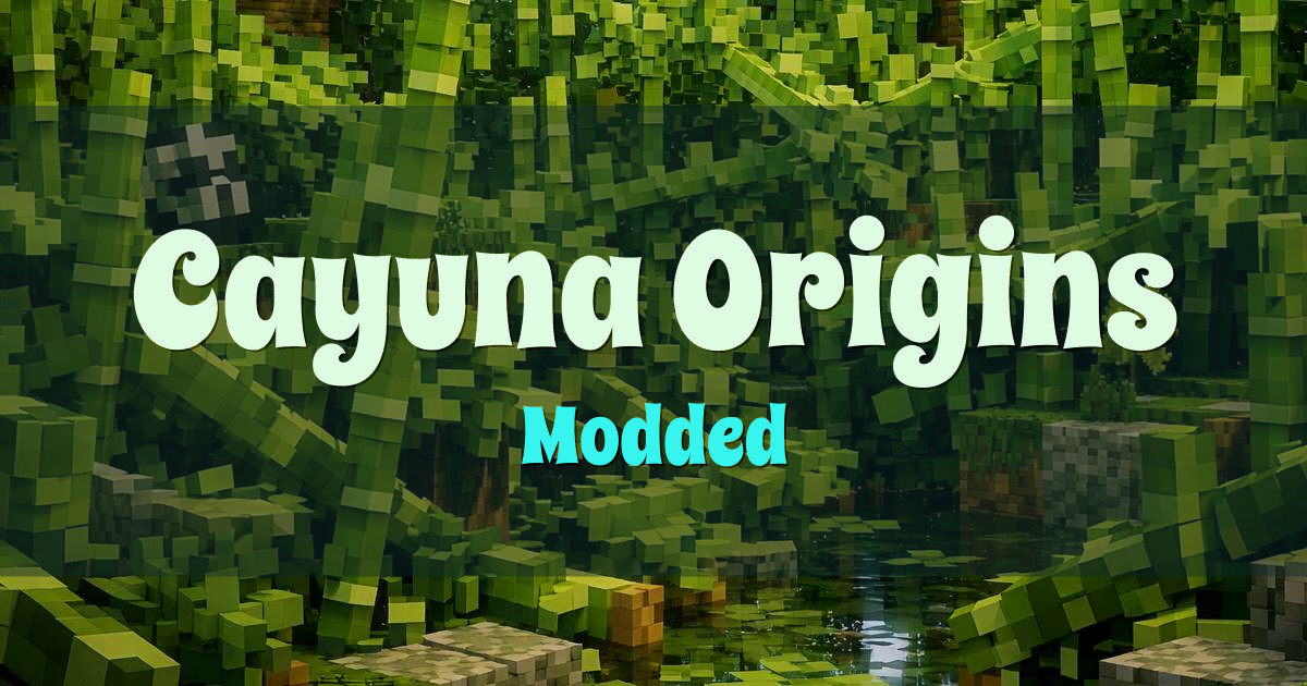 Cayuna Origins Modded Minecraft server
