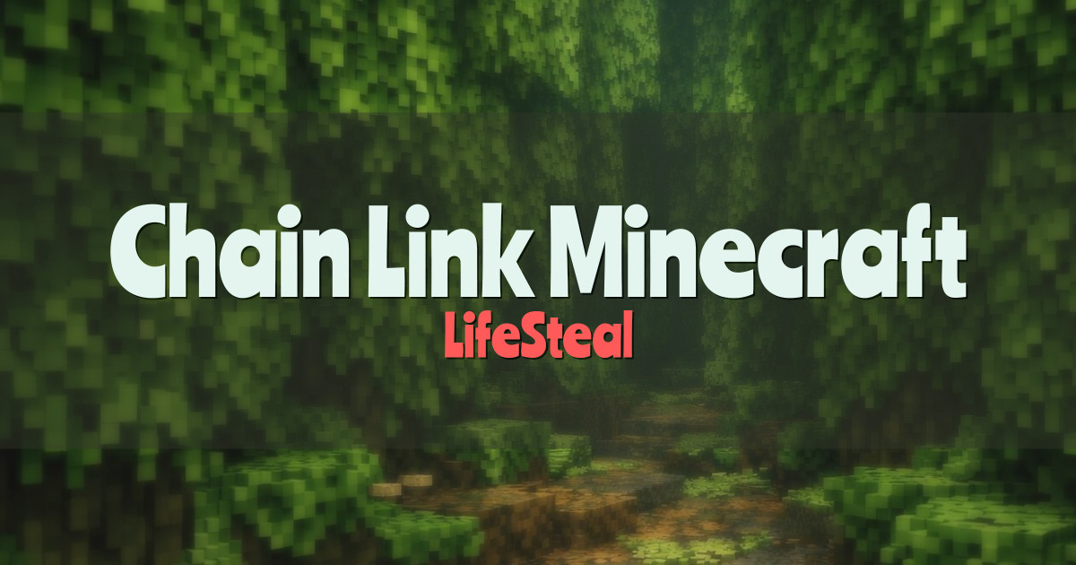 Chain Link Minecraft Server LifeSteal Minecraft server