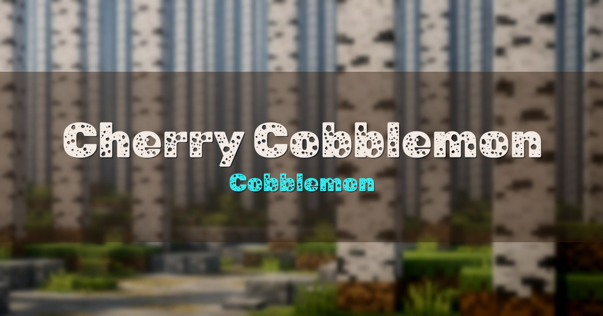 Cherry Cobblemon Modded Minecraft server