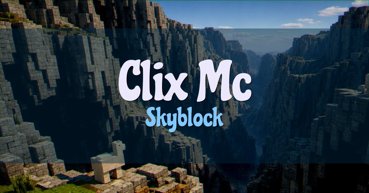 Clix Mc Skyblock Minecraft server