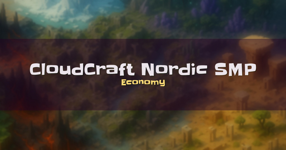 CloudCraft Nordic SMP Economy Minecraft server