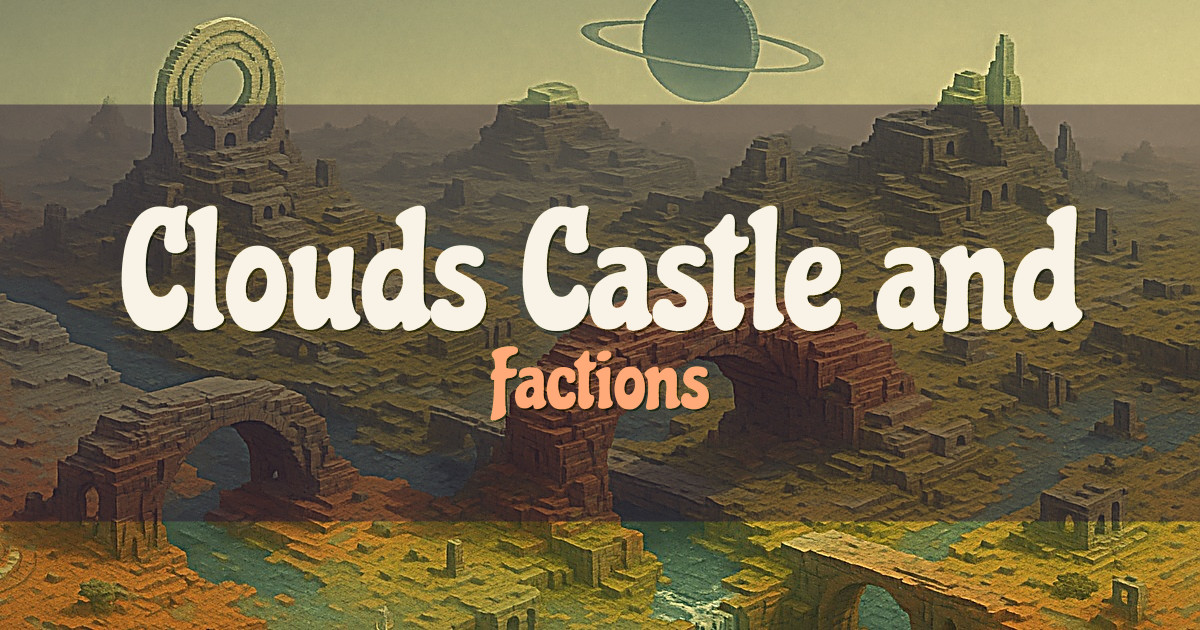 Clouds Castle and Village Factions Minecraft server