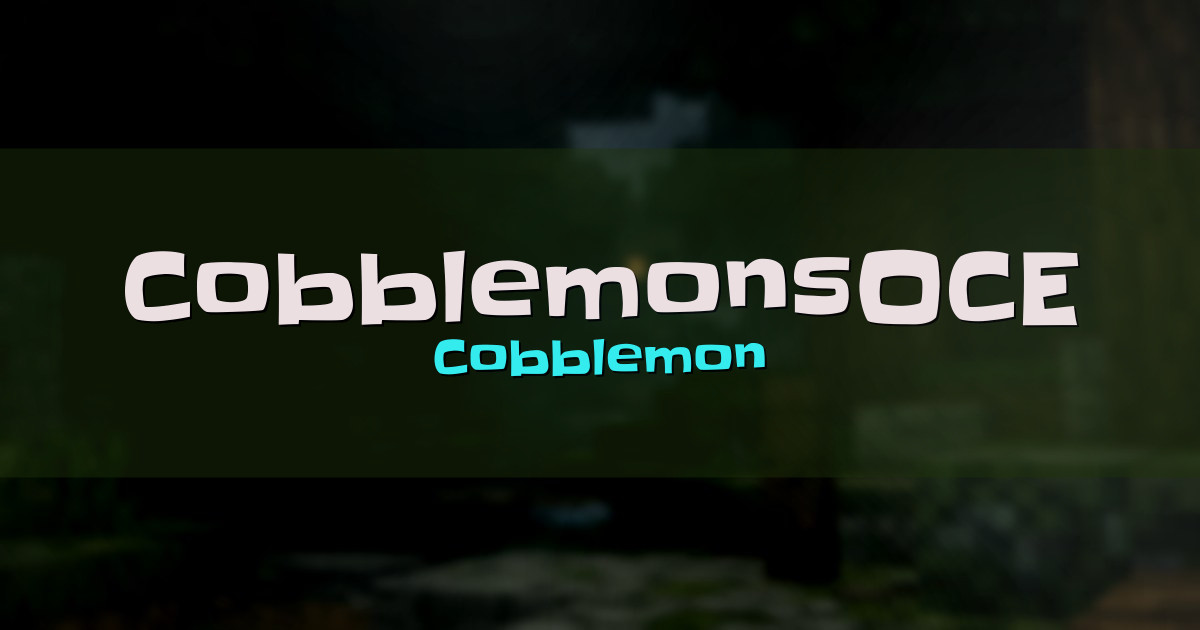 CobblemonsOCE Survival Minecraft server