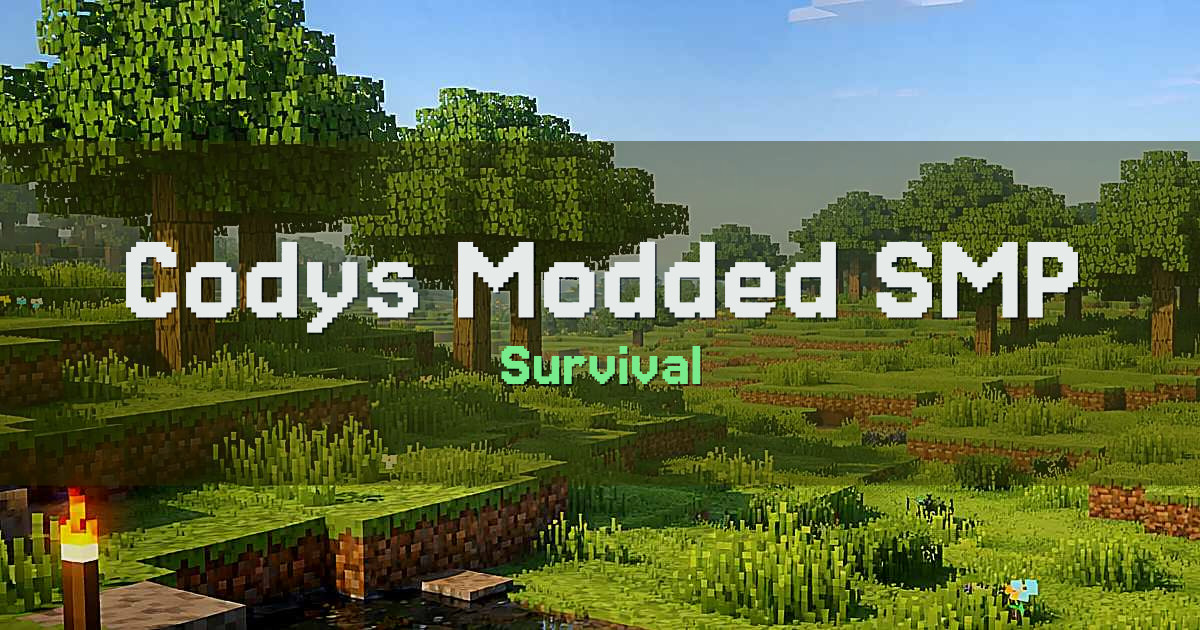 Codys Modded SMP Survival Minecraft server