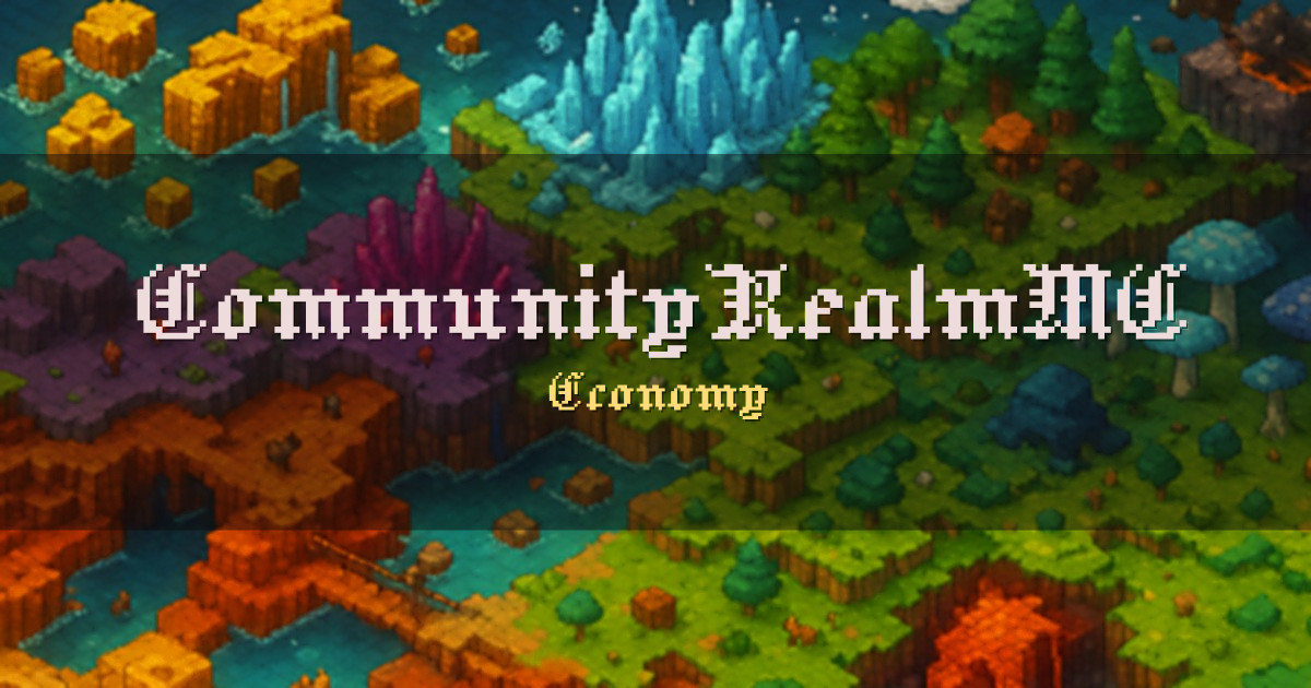 CommunityRealmMC Economy Minecraft server