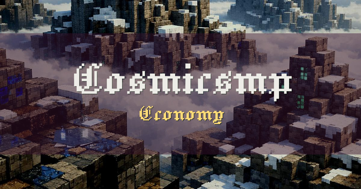 Cosmicsmp Economy Minecraft server