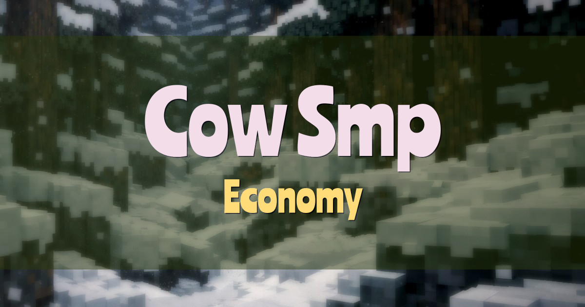 Cow Smp Economy Minecraft server