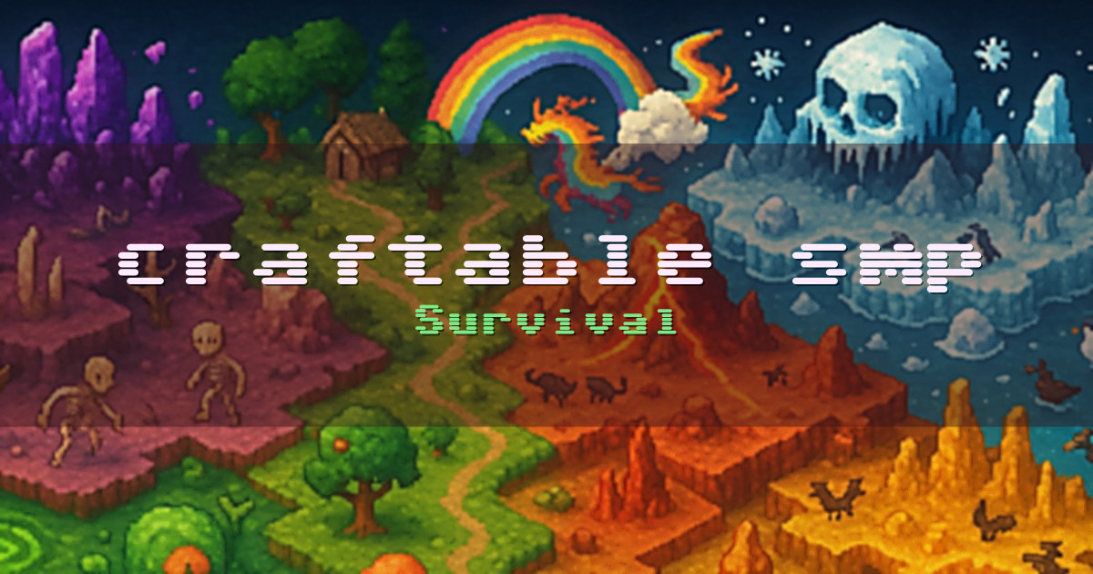 craftable smp Survival Minecraft server