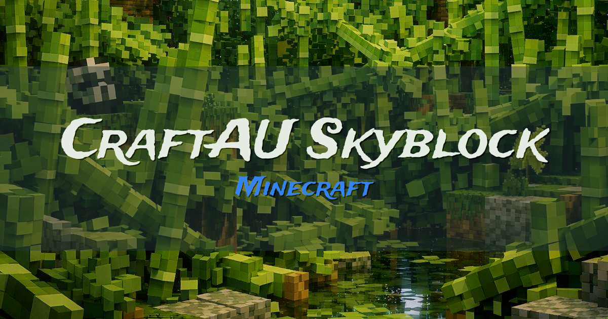 CraftAU Skyblock Survival Minecraft server