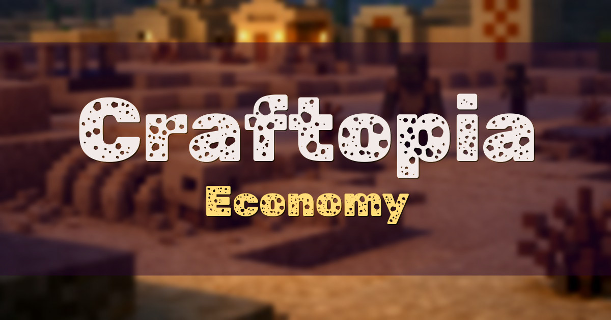 Craftopia Economy Minecraft server