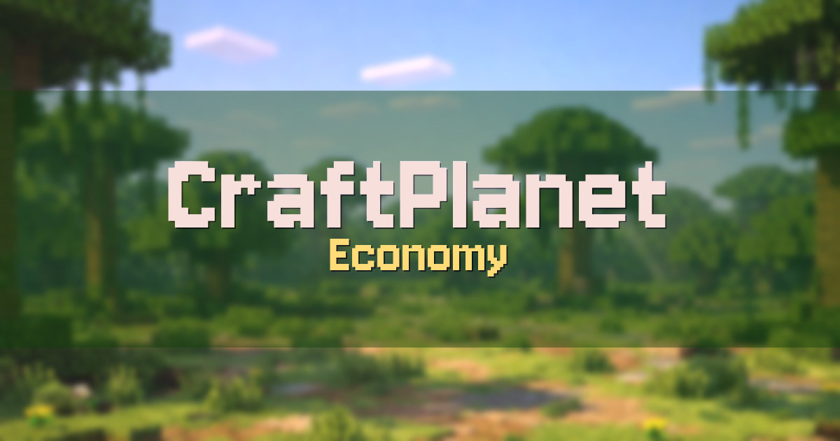 CraftPlanet Economy Minecraft server