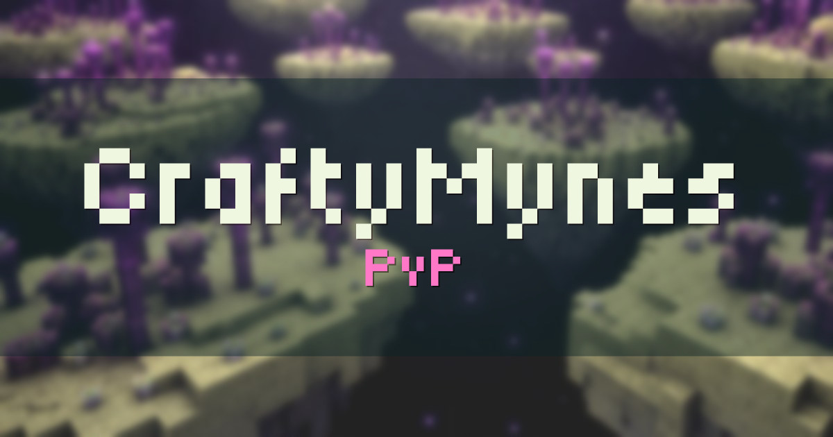 CraftyMynes PvP Minecraft server