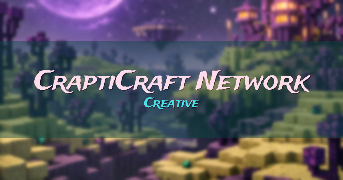 CraptiCraft Network Creative Minecraft server