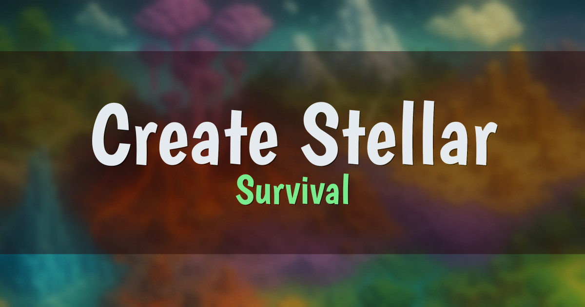 Create Stellar CyanDeserts Survival Minecraft server