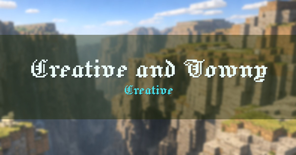 Creative and Towny Factions Minecraft server