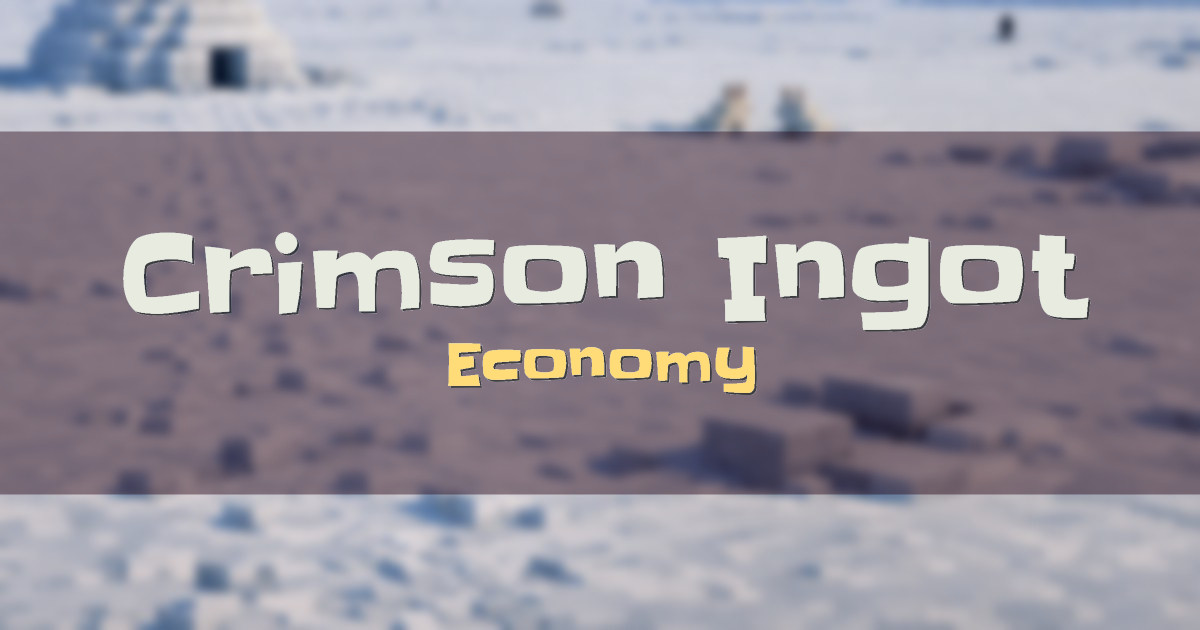 Crimson Ingot Economy Minecraft server