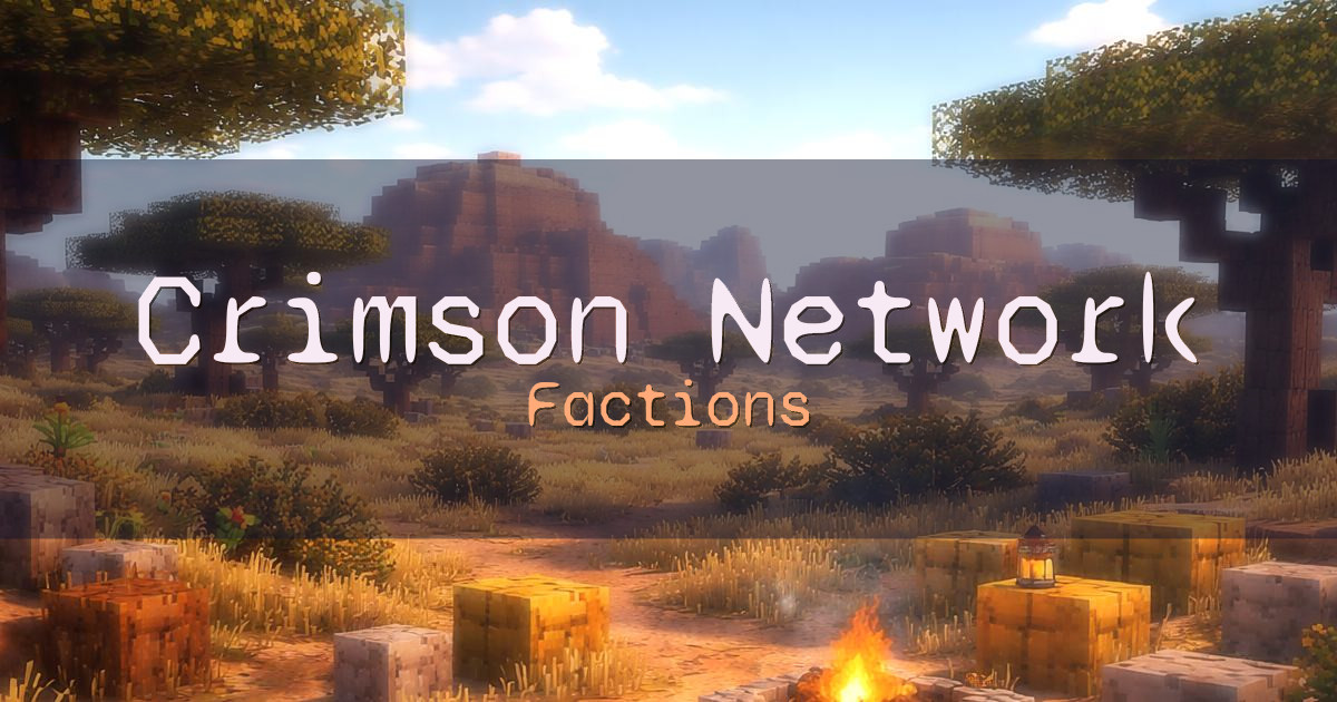 Crimson Network Factions Minecraft server