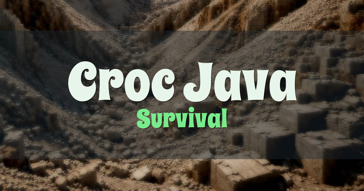 Croc Java Survival Minecraft server