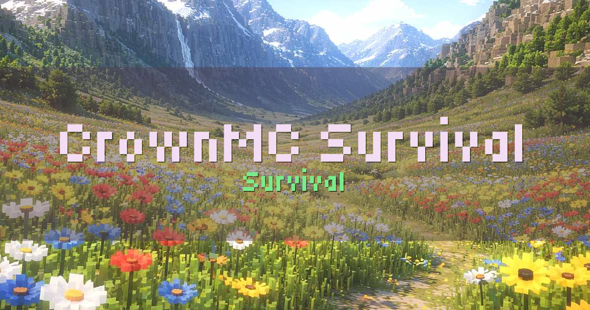 CrownMC Survival Minecraft server